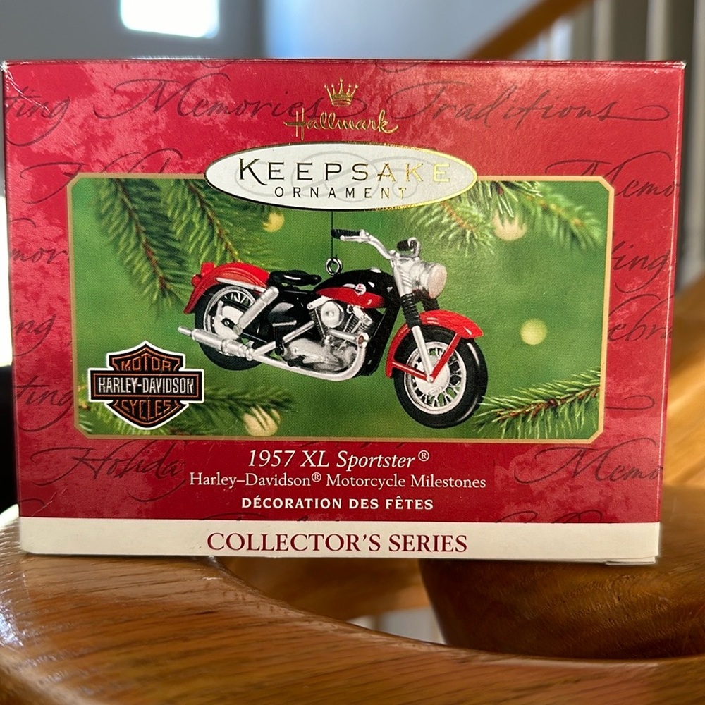 Harley Davidson Hallmark keepsake ornament 1957 XL Sportster